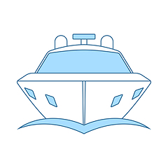 Image showing Motor Yacht Icon