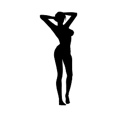 Image showing Naked sexy girls silhouette