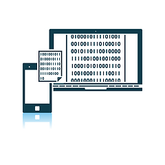 Image showing Exchanging Data Icon