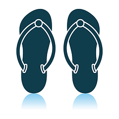 Image showing Spa Slippers Icon