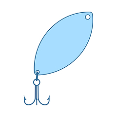 Image showing Icon Of Fishing Spoon