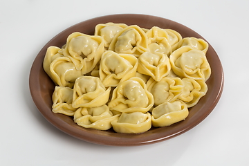 Image showing Meat dumplings on a white background