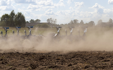 Image showing arable field dust