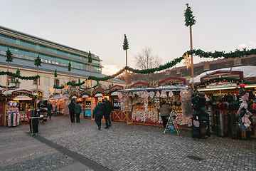 Image showing Souvenir shop at Havel Market in second week of Advent in Christmas