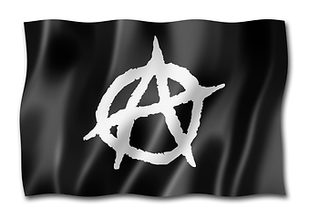 Image showing Anarchy flag isolated on white