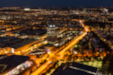 Image showing Defocused aerial view of Munich