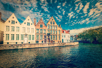 Image showing Bruges canals