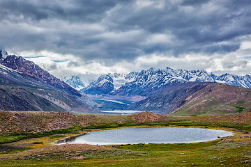 Image showing Small lake in Himalayas