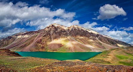 Image showing Chandra Tal lake in Himalayas