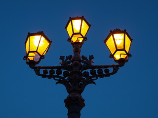 Image showing old fashioned streetlight