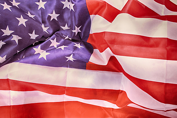 Image showing old USA flag