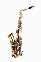 Image showing very old saxophone