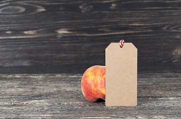 Image showing Peaches on a dark background