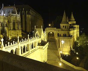 Image showing night scenery in Budapest