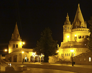 Image showing night scenery in Budapest