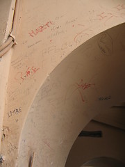 Image showing Graffiti in St. Peter's Basilica