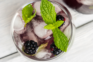 Image showing Fresh blackberry drink