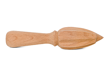 Image showing Wooden citrus reamer