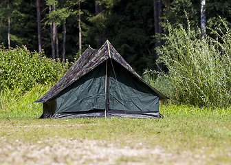 Image showing tent in forest