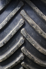 Image showing protector old tractor tire