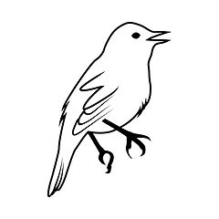 Image showing Sketch of Bird