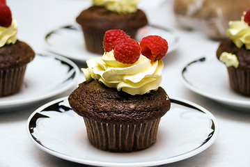 Image showing Raspberry Cupcakes