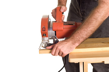 Image showing Cutting Lumber