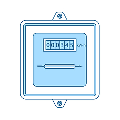 Image showing Electric Meter Icon