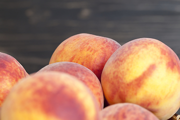 Image showing red and juicy peaches