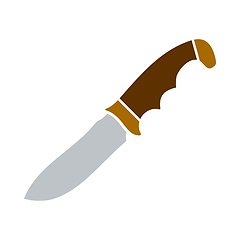 Image showing Icon Of Hunting Knife Ui Colors