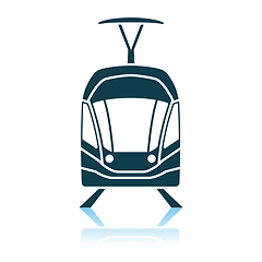 Image showing Tram Icon Front View