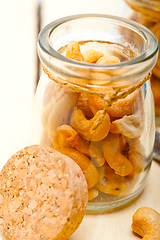 Image showing cashew nuts on a glass jar