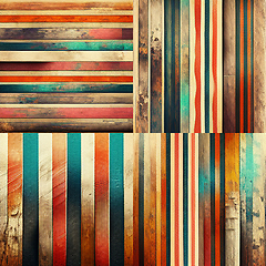 Image showing Artistic abstract artwork textures lines stripe pattern design.