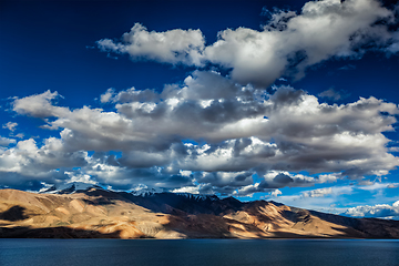 Image showing Lake Tso Moriri in Himalayas. Ladakh, Inda