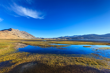 Image showing Tso Moriri lake in Himalayas, Ladakh, India