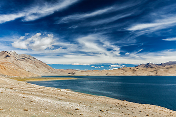 Image showing Tso Moriri lake in Himalayas, Ladakh, India