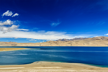 Image showing Tso Moriri lake in Himalayas, Ladakh, India