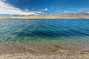 Image showing Tso Moriri lake in Himalayas, Ladakh, India