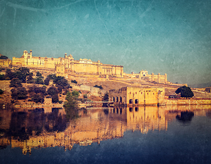 Image showing Amer (Amber) fort, Rajasthan, India