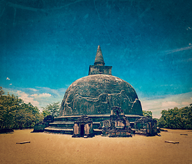 Image showing Kiri Vihara - ancient buddhist dagoba (stupa)