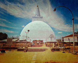 Image showing Mirisavatiya Dagoba (stupa) in Anuradhapura, Sri Lanka