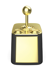 Image showing Gold computer joystick trophy