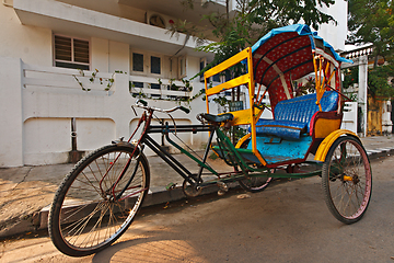 Image showing Bicycle rickshaw