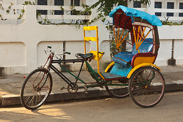 Image showing Bicycle rickshaw