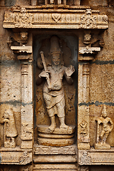 Image showing Bas relief in Hindu temple