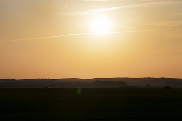 Image showing landscape during sunset