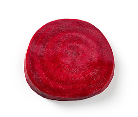 Image showing fresh raw beetroot slice