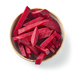 Image showing bowl of beetroot cuts