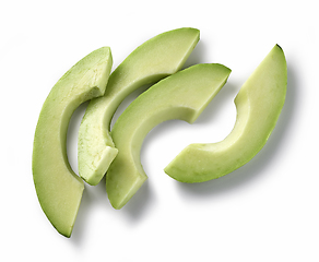 Image showing fresh raw avocado slices