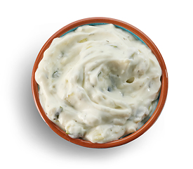 Image showing bowl of tzatziki sauce